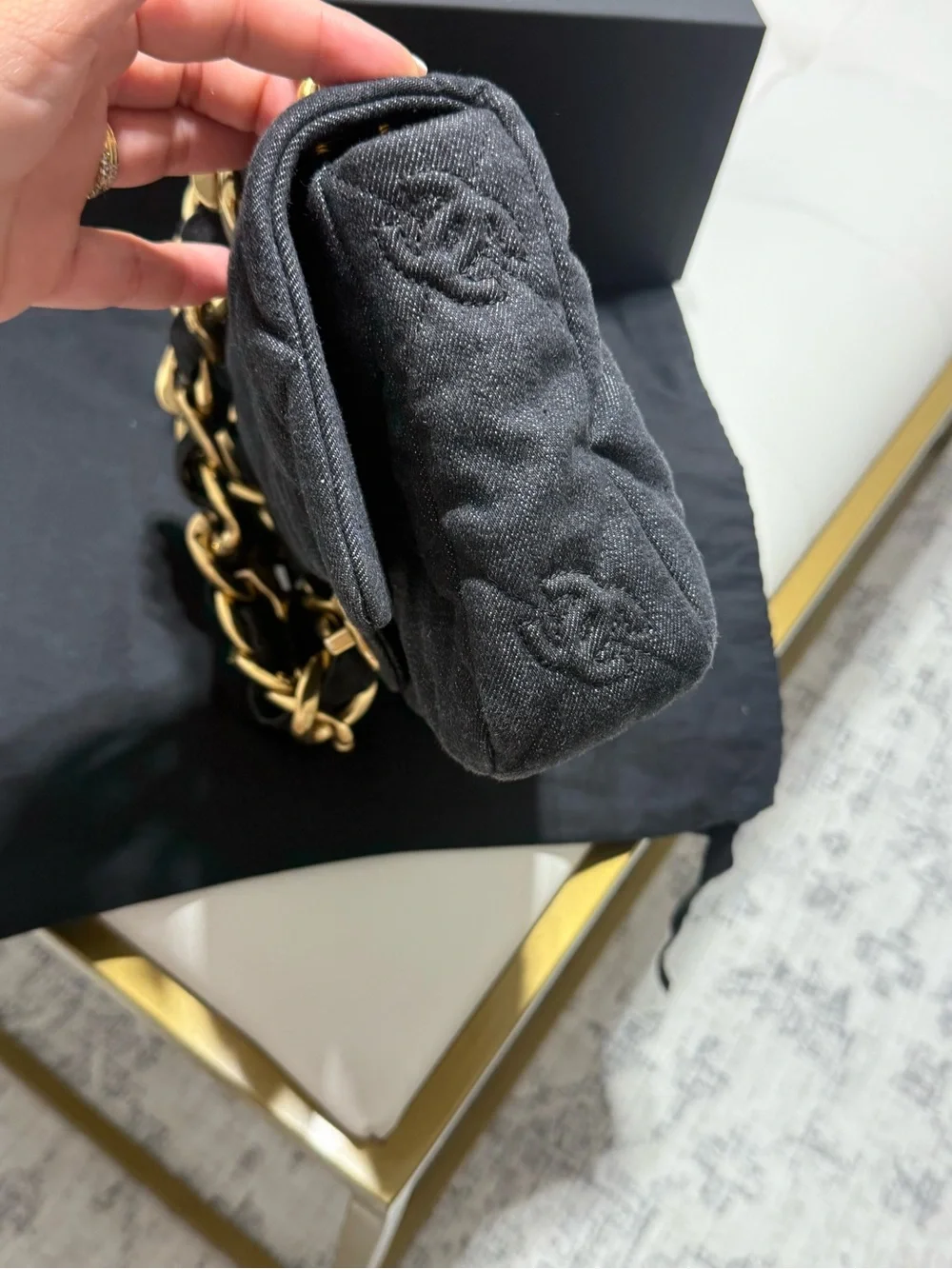 Chanel Black Denim